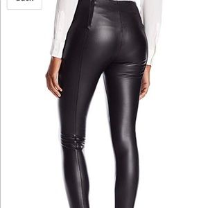 Lysee Black Vegan Leather Pants
